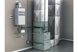 Integrated HVAC Water Heating