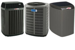 array of heat pumps