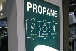 Natural refrigerants such as propane are drawing increasing attention as with this booth display by Embraco at the AHR Expo in Dallas and with its evaluation in an AHRI report.