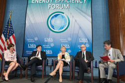 Panel members discuss âEnergy Efficiency Practices in a New Energy Economy.â (Feature photos by Herman Farrer Photography.)