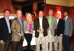 Gustave A. Larson Co. awarded its top supplier sales personnel in 2012 at a recent dinner.