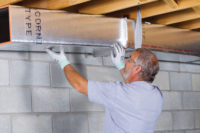 In certain regions in the U.S., products such as fiber glass duct board, pictured here, and flexible duct are gaining popularity due to ease and cost to install, according to the North American Insulation Manufacturers Association.