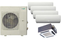 Heat Controller's InverterFlex multi-zone units condition up to five rooms, depending on the model, with one outdoor unit.