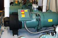 Two 11-story medical office buildings in California were converted from R-22 systems to R-134a, and eight high-efficiency Bitzer 150-ton screw compressors were specified as part of the conversion.