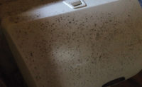 HUMIDIFICATION HEADACHE: Mold grows on a humidifier casing inside an unconditioned attic. Photo courtesy of Nate Adams