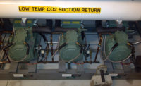 LOW-TEMP: The transcritical CO2 systemÃ¢â¬â¢s low-temperature compressors and suction return..
