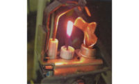 This is an example of a hot surface igniter glowing hot enough to ignite the pilot light.