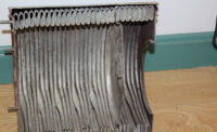 The secondary side of this heat exchanger was unable to be cleaned.