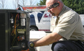 Commercial technicians at Franklin, Tennessee-based Lee Co. use smart glasses to snap photos and create short videos, making it easier to visualize and demonstrate mechanical issues to customers.