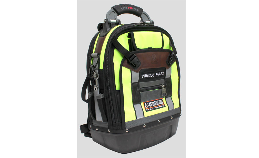 Tech Pac Hi-Viz Yellow Backpack Tool Bag