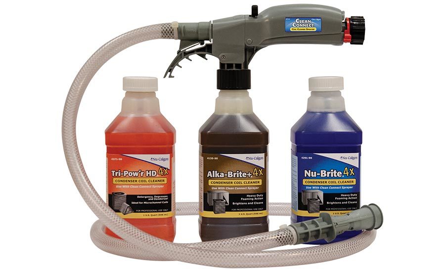 Nu Calgon 4372-24 Triclean 2x Concentrate Coil Cleaner with Hose Connector' 1 Quart