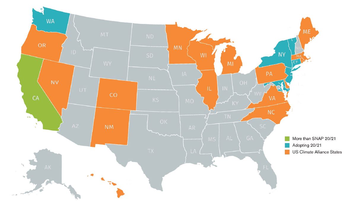 This map, distributed to members at the HARDI Fly-In, highlights the increasing number of states that are moving toward their own HFC phasedown strategies in the absence of a federal policy. - The ACHR News