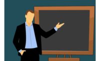 Teacher-chalkboard