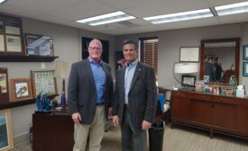 Rep. Dan Mesuer (PA-9, pictured right) received greetings and the full tour, along with conversation about the issues of the day, at APR Supply Company’s 272,000-sqare-foot facility in Lebanon, Pennsylvania.