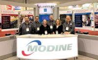 Modine booth personnel.