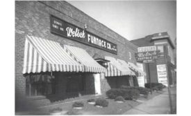 From 1895 to 1970, this storefront served as the headquarters for Welsch Heating and Cooling Co.