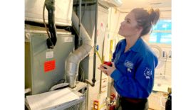 Woman HVACR Technician