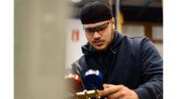 Student Working On Air Conditioner