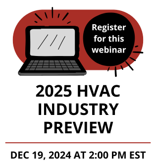 2025 HVAC Industry Preview - Free Webinar - December 19, 2025