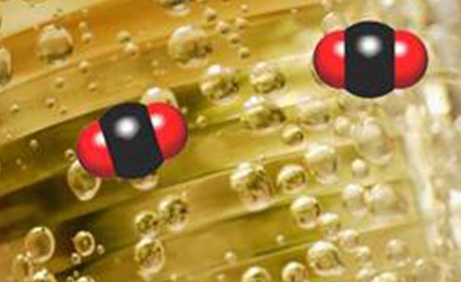 Figure 1: model of carbon dioxide molecules