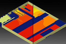 surface plots of temperature, air flow