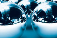 magnetic bearings, silver globes