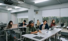 students in a classroom