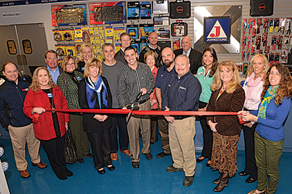 A ribbon-cutting event at a new Johnstone Supply location in New Castle, Del.