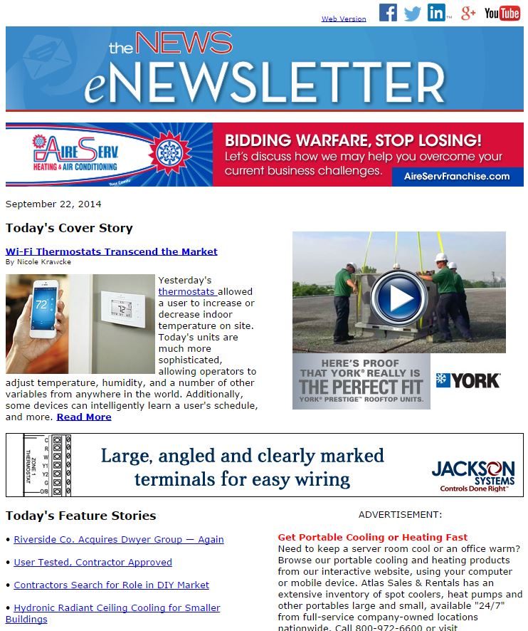 the NEWS eNewsletter