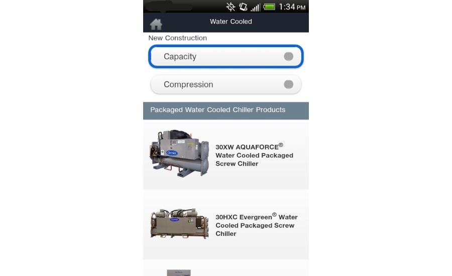 Carrier chiller mobile app